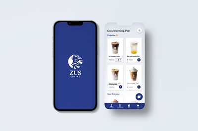 UI/UX Design Concept for ZUS Coffee app graphic design layout design ui ux