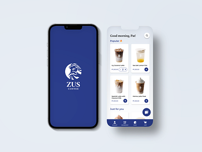 UI/UX Design Concept for ZUS Coffee app graphic design layout design ui ux