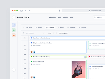 Calendar Tasks admin dashboard design system figma interface product task tasks ui ux web