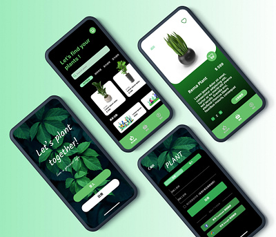 Plant – Plant Ecommerce App app design mobile mobile app ui