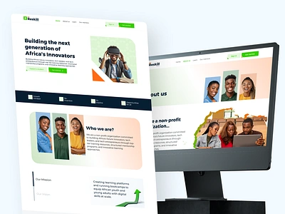 Website Design for an Ed-Tech NGO in Africa design ui uiux ux website