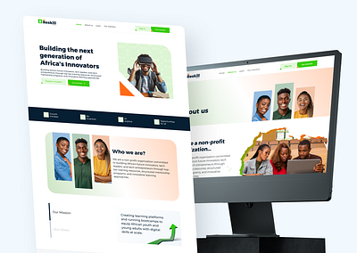 Website Design for an Ed-Tech NGO in Africa design ui uiux ux website