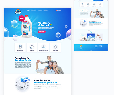 Dory Website graphic design