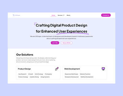 UI/UX Design Agency Hero Section design herosection landingpage section ui ux website