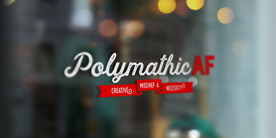 PolymathicAF Revised Identity identity logo personal project portfolio