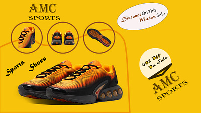 Product Design of AMC SPORTS. advertisement brand advertisement branding gorgeous product graphics design product assembly product manipulation shoes discount advertisement shoes manipulation showroom product design sports shoes