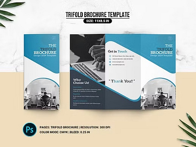 Trifold Business Brochure advertising business business brochure business trifold clean company brochure company trifold corporate corporate trifold creative finance minimal modern multipurpose photoshop template professional profosal project business trifold brochure trifold business brochure