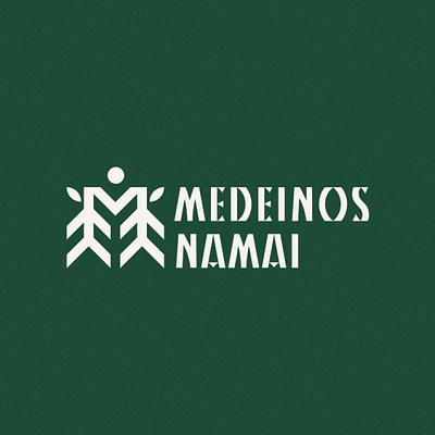 Medeinos namai brandbook branding containers design graphic design logo logotype ui