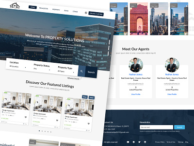 Property Solution Website Design property solution web layout website design