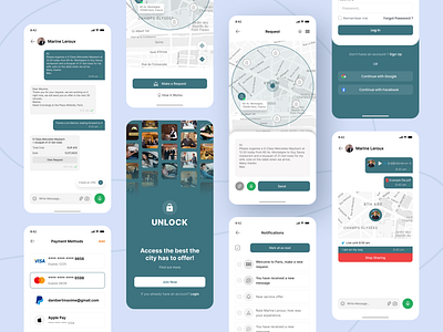 Concierge Mobile Application android app branding clean dark app hotel booking illustration ios logo mobile app mobile app design modern app popular design product design promo travel app ui ux design website