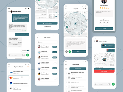 Concierge Mobile Application android app branding clean concierge mobile application dark app hotel booking illustration ios logo mobile app mobile app design modern app popular design product design promo ride share app travel app ui ux design website