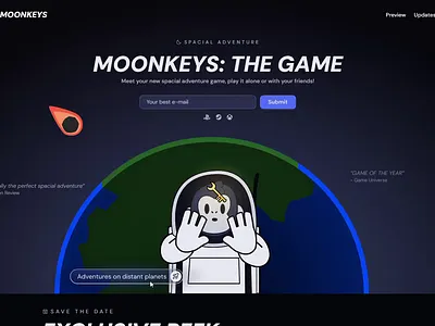 Moonkeys: the game animation design motion graphics ui web design