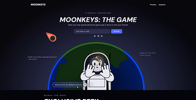 Moonkeys: the game animation design motion graphics ui web design