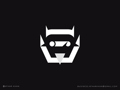 HexaBot Brand Mark - Wolf Logo Design abstract logo branding digital geometric graphic design logo logo design mark minimal logo minimalistic logo modern symbol tech technology wolf logo