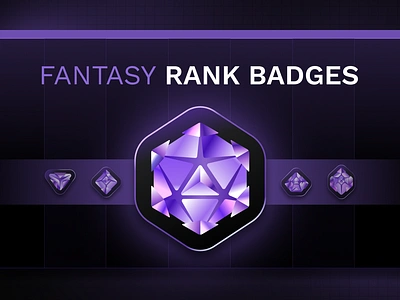 Rank Achievement Badges achievement award badge badges design diamond esports fantasy sports game gaming gold illustration level up logo rank ranking rare shield star