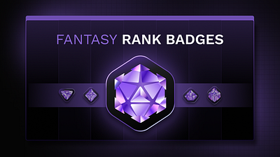 Rank Achievement Badges achievement award badge badges design diamond esports fantasy sports game gaming gold illustration level up logo rank ranking rare shield star