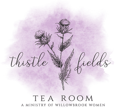 Thistle Fields Tea Room Logo design graphic design ladies ministry nonprofit tea room