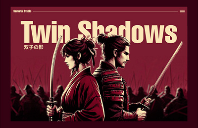 Twin Shadows - Game Website Concept ai concept design game game website illustration ui web design website