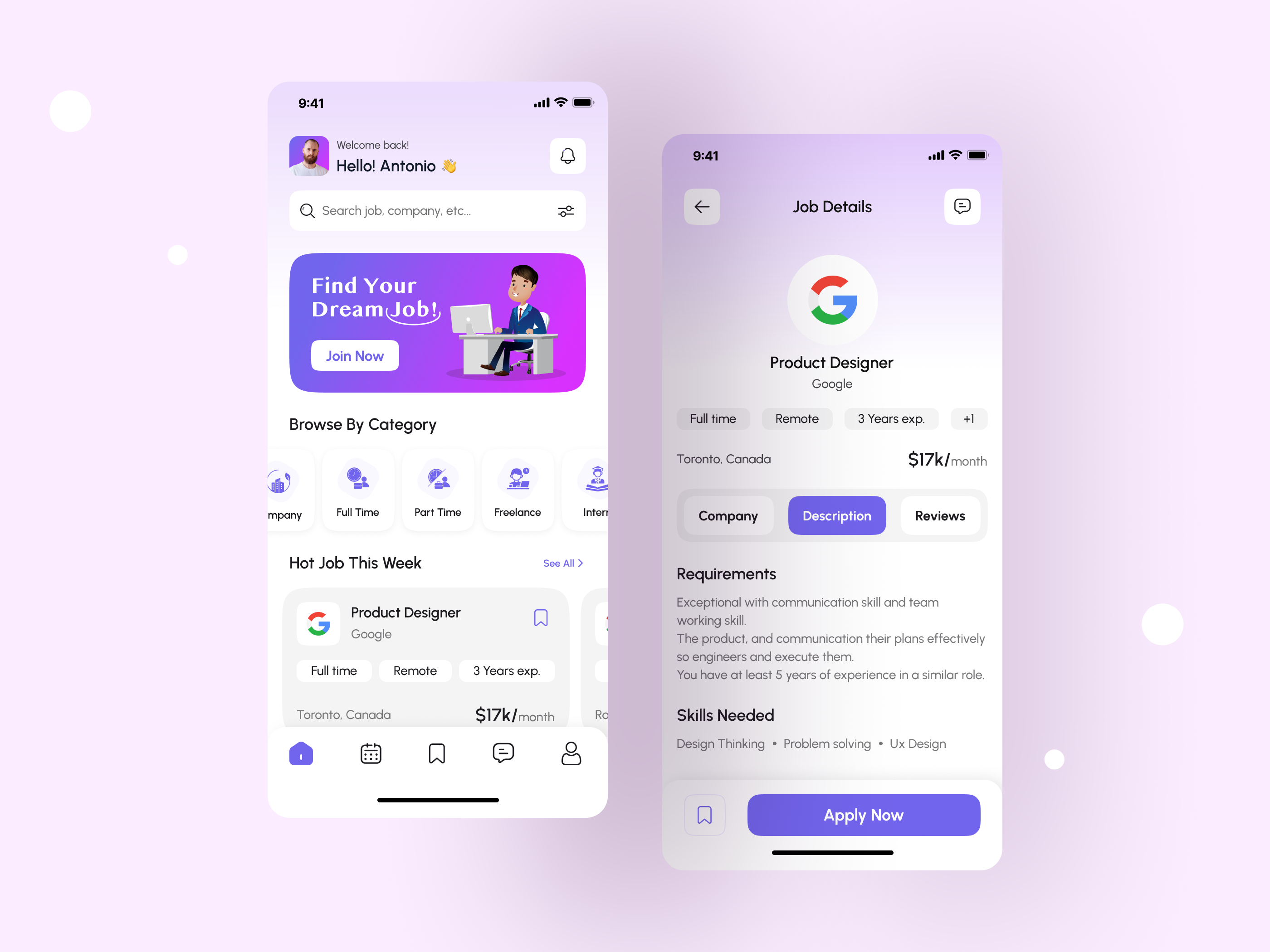 Example of Mobile App Design