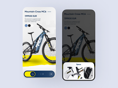 Husqvarna Mountain Cross MC6 Exploration branding concept cycling design e bikes graphic design mobile app saas ui uiux ux