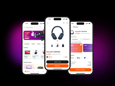 E-Commerce App design e commerce app e commerce design ecommerce ecommerce app mobile mobile app mobile app design mobile design mobile ui online store onlineshop project shop shopping shopping app ui ux