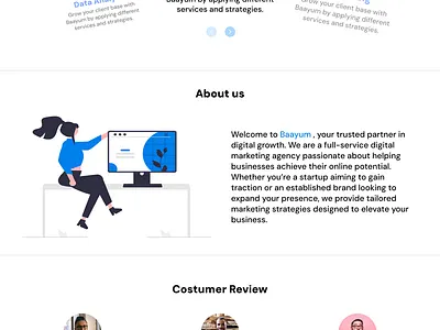 Digital Marketing landing page digital marketing product design ui uiuxdesign website design