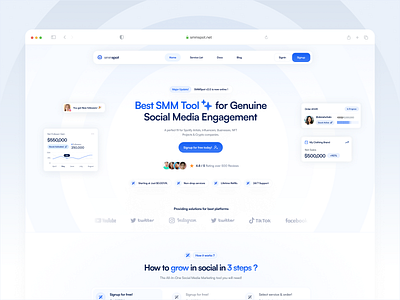 ✤ Lumen: A Clean and Modern SMM Panel Landing Page blue landing page blue saas hero header landing page landing page ui perfectpanel saas saas landing page smm panel smm panel theme smm panel themes smm theme smmspot ui ui design uidesign ux white blue white saas white ui design