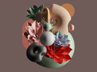 3D Dream Flora 3dart 3ddesign 3dillustration 3drender abstract botanical cinema4d colorful colorfuldesign creative3d creativedesign digital art floraldesign geometry gradients minimalism modernabstract modernart organicshapes surreal