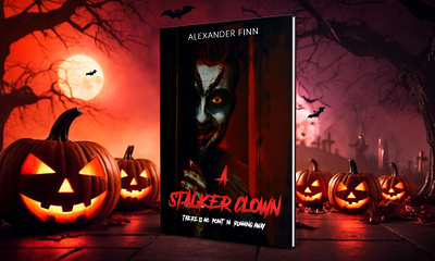 A Stalker Clown 3d book mockup a stalker clown amazon kdp book book cover book cover art book cover design book cover designer book cover mockup book design ebook ebook cover epic epic book epic book covers epic bookcovers epic covers horror book cover paperback professional book cover