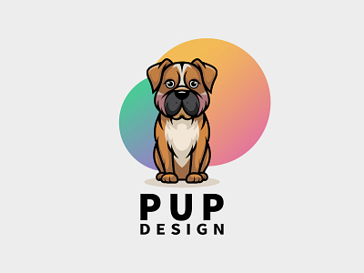 Puppy logo brandidentity branding design doggie elegant graphic design illustration logo mascot puppy