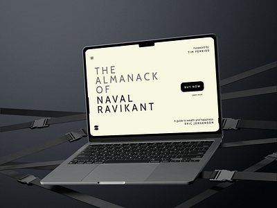 The Almanack of Naval Ravikant Website Landing Page Design app branding design illustration logo typography ui ux