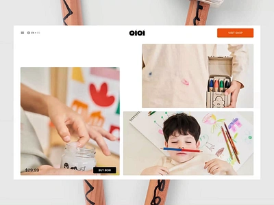 QIQI ~ Stationary website animation animation animation ux app ui branding creative design header minimal mobile app motion graphics saber saber ali squidx squidx agency stationary ui ui animation website website animation