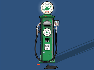 Vintage Sinclair Gas Pump adobe illustrator automotive automotive design car car culture design gas gas pump graphic design icon illustration oil retro vector vintage