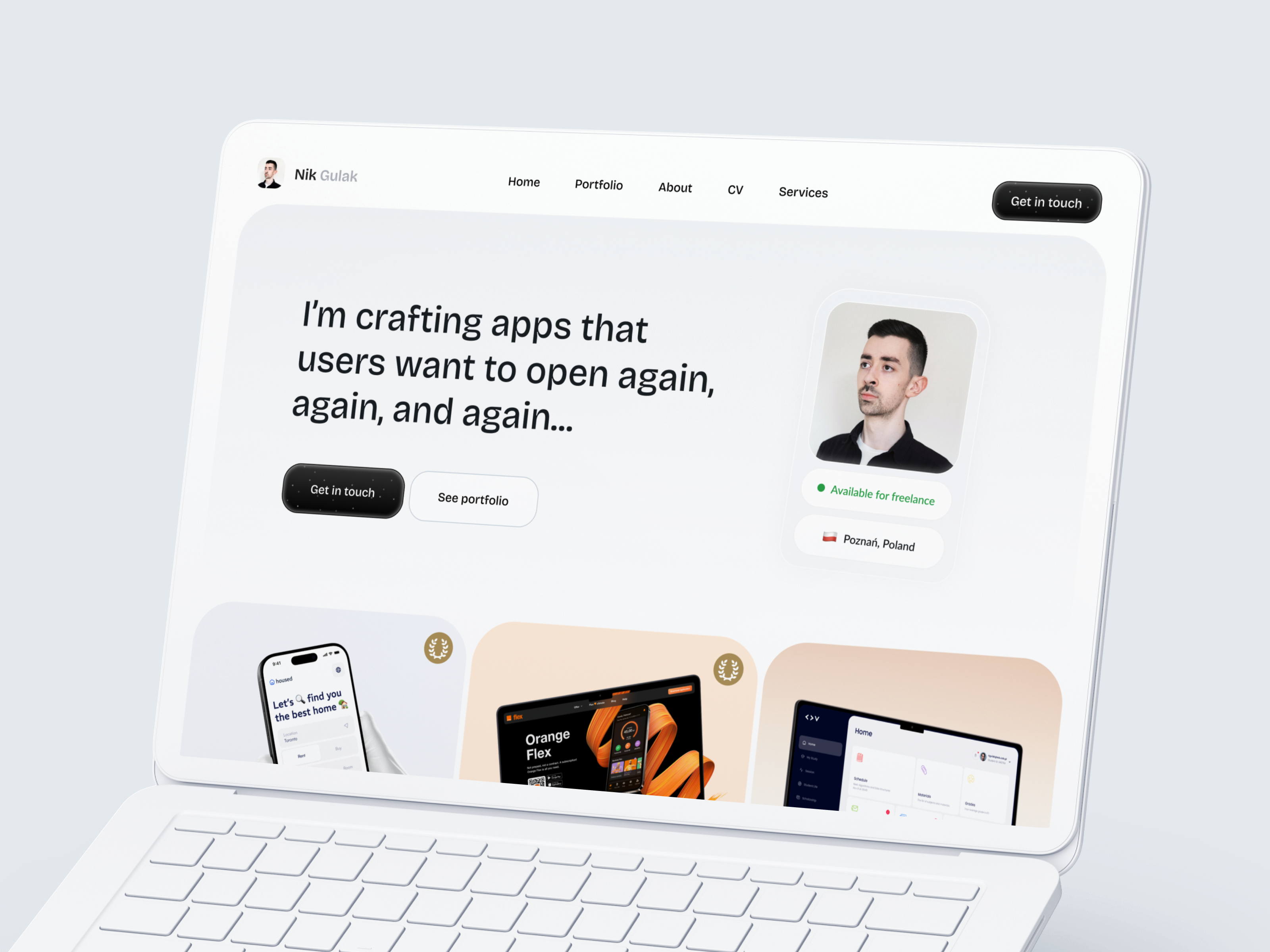 Product Designer Portfolio Website animation framer micro interaction portfolio product designer web design website