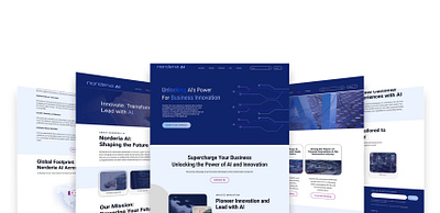 Norderia AI - Website Design & Development branding landing page product design ui ux web design