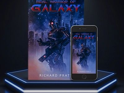 Real Warrior of Galaxy 3d book mockup amazon kdp book book cover book cover art book cover design book cover designer book cover mockup book design ebook ebook cover epic epic book epic book covers epic bookcovers epic covers paperback professional book cover real warrior of galaxy sci fi book cover