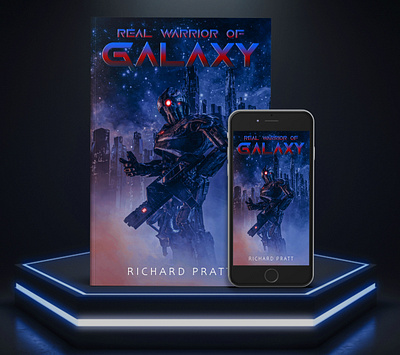 Real Warrior of Galaxy 3d book mockup amazon kdp book book cover book cover art book cover design book cover designer book cover mockup book design ebook ebook cover epic epic book epic book covers epic bookcovers epic covers paperback professional book cover real warrior of galaxy sci fi book cover