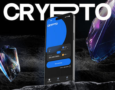 Cyberspectr Crypto Exchange app branding crypt design figma iphone nft ui ux web