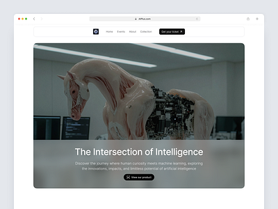 Collection AI Landing Page UI Web Design ai ai design ai ui design ai web ai website ai website design creativedesign digitaldesign landing page landing page design ui ui design userexperience userinterface web design web landing page web page website design