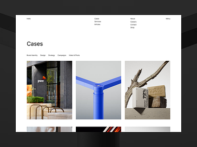 Cases / work agency branding case studies case study cases cover figma landing page light mode minimalism modern project showcase ui ux web design website work