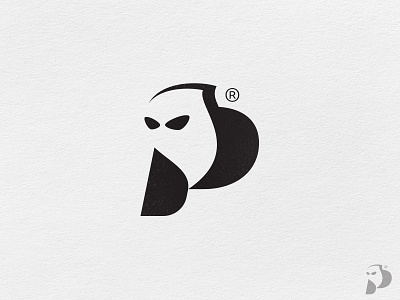 Phantom Logo bogie branding casper creative design ghost letter p logo mascot minimalistic phantom shade sign simple specter spirit spook vector