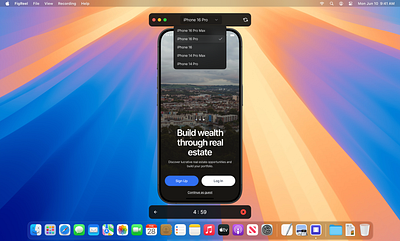 FigReel - Record Figma prototypes app figma interactions macos mobile app popular screenrecord trending ui