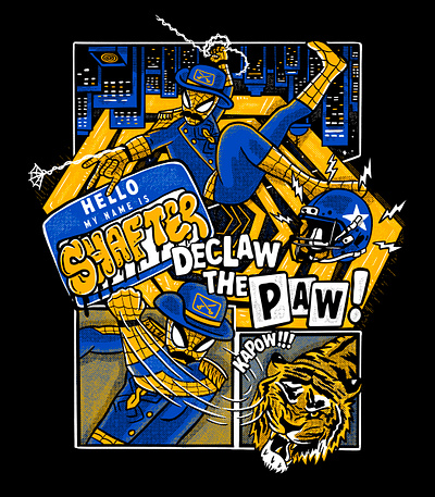 Shafter High School - Rival Game Tee - 2024 design illustration