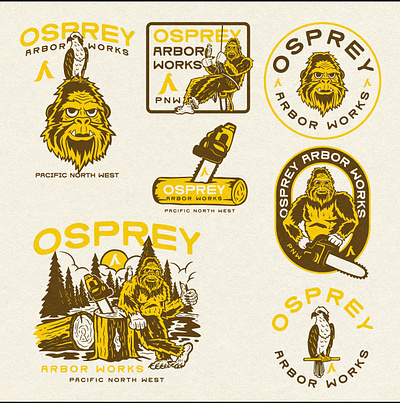 Osprey Arbor Works Graphic Kit - 2024 brand design graphic design graphic kit graphictee illustration