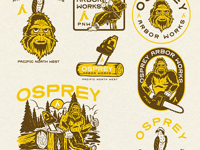 Osprey Arbor Works Graphic Kit - 2024 brand design graphic design graphic kit graphictee illustration