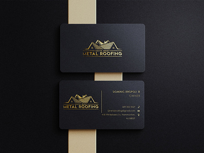 Metal Roofing Branding | Business Card Design adobe illustrator branding business card business card design business card design ideas business cards design graphic design illustration illustrator logo logo design ui vector visiting card