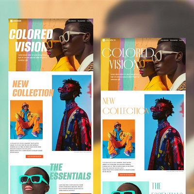 Colored vison colorful colors concept creativity designexploration ui webdesign