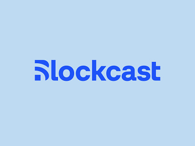 Blockcast Wordmark blockcast blockchain blue branding broadcast identity logo tech typography web3 wordmark