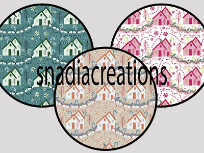 Christmas Holiday botanical bows celebration christmas christmas pattern fabric designer holidays home decor maximalist occasional scandinavian seamless pattern sweet home textile pattern designer vector wallpaper design western winter