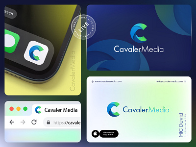 Logo Kit Branding - Cavaler Media apps icon apps logo brand guide brand guideline branding design fav fav icon graphic design icon logo logo branding logo folio logo kit logo showcase logos media logo